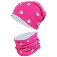 TupTam Beanie TupTam Unisex Kinder Beanie Mütze Schlauchschal Set