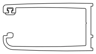 HSK Ersatzteile Wandanschlussprofil, Seitenwand für DT SW / DT SW pendelbar / RN, E100230-9-2-41 E100230-9-2-41