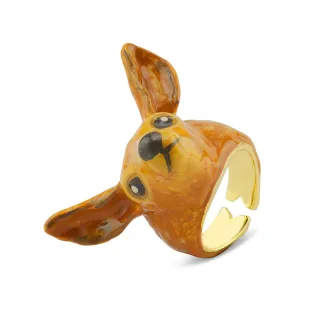 Reh Ring vergoldet