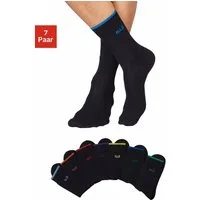 H.I.S Socken (Packung, 7-Paar) mit farbigen Bündchen