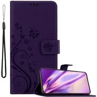 Cadorabo Handyhülle für Samsung Galaxy S22 PLUS Hülle Samsung Galaxy S22 PLUS, Hülle Schutzhülle Blumen Flower mit Standfunktion Kartenfach Magnet
