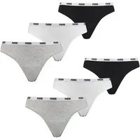 PUMA String Puma Damen String im 6-er Pack Mit Puma Logo im Bund