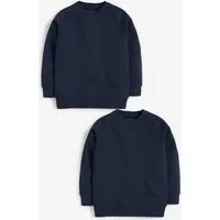 Next Sweatshirt Schulpullover mit V-Ausschnitt 2er-Pack (2-tlg)