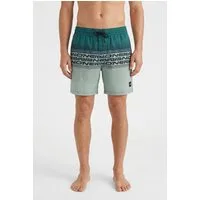 O'Neill Badeshorts O'NEILL LOGO STRIPE 16'' SWIMSHORTS mit Seiten- und Gesäßtaschen, superschnell trocknend, aus Polyester