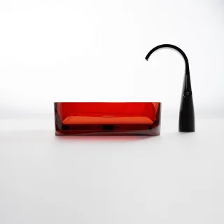 Steinberg Serie 489 Waschtisch Aufsatzschale rechteckig aus Polyresin, 489 7010 34 489 7010 34