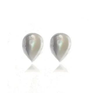 Luxenter 925 Sterling Silber Ohrringe mit rhodiniertem weißem Perlmutt - Yedia