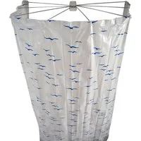 Ridder Duschvorhang Sylt blau Breite 210 cm