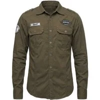 Brandit Langarmhemd Brandit Herren Luis Vintageshirt (1-tlg)