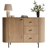 Compleo Kommode mit Schubladen, japandi eiche cremona, Perfekt für den Flur ZANTO