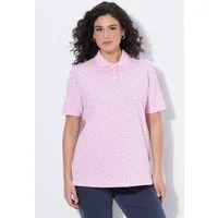 Ulla Popken Poloshirt Poloshirt Punkte Polokragen Halbarm Pima Cotton