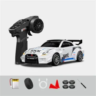 Hstar D43-02 RTR 1/43 2.4G 4WD Drift RC Car Gyro Mini Full Proportional Alloy Body Shell LED Light Remote Control High-S