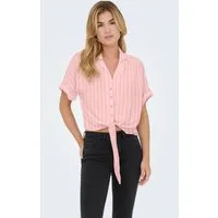 ONLY Kurzarmbluse PAULA (1-tlg) Drapiert/gerafft