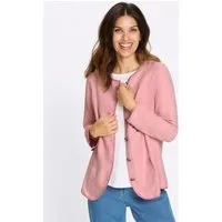 Sieh an! Allwetterjacke Velours-Blazer Langarm