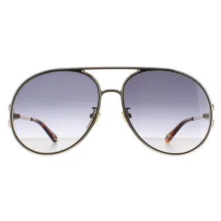 Chloe Aviator Damen Gold Schwarz Grau Gradient CH0145S