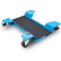 Bituxx Rangierwagenheber Bituxx Motorrad Rangierhilfe 250kg Blau, -4-tlg., MS-18928, 360° Rollen