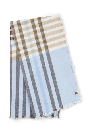 camel active - Schal aus Baumwollmix soft blue - Gr. - OS
