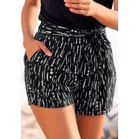 s.Oliver Webshorts aus luftig-leichter Viskoseware mit Alloverprint, kurze Hose, lockere Passform, Sommerhose