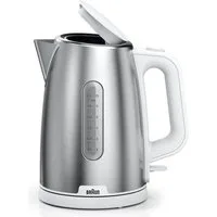 Braun Wasserkocher PurShine WK 1500 WH - 1,7 L, Schnellkochsystem, Anti-Kalk Filter, 1,7 l, 2200 W, 2.000 W, Kocht 200 ml in 45 Sek., 360 Grad Heitzsockel