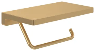Villeroy & Boch T-Papierhalter m Abl Elements - Striking 200x110x79mm Brushed Gold TVA15202300076