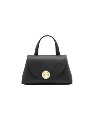 Coccinelle Top Handle Tasche Schwarz/Kognak