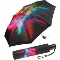 HAPPY RAIN Stockregenschirm schöner Damen-Regenschirm mit Auf-Automatik, eine eindrucksvolle Farbexplosion