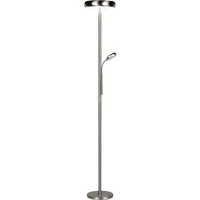 Reality Leuchten LED Stehlampe PALERMO, LED Stehleuchte mit Fernbedienung, 27,5W 2000 Lumen CCT, CCT - über Fernbedienung, Dimmfunktion, Lesearm, Memoryfunktion, getrennt schaltbar, LED fest integriert, warmweiß - kaltweiß, dimmbar, Lichtfarbe einste