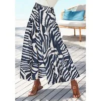 LASCANA Hosenrock mit extra weitem Bein mit Alloverdruck, Culotte, leichte Sommerhose, Strandhose, Schlupfhose