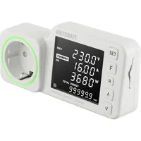 VOLTCRAFT Energiekostenmessgerät VOLTCRAFT SEM5000 Energiekosten-Messgerät Kostenprognose, Alarmfunktio, SEM5000