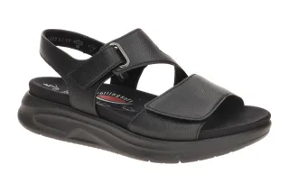 Gabor 86.885 Damen Rollings Soft Sandale Schwarz - schwarz, Klettverschluss, ...