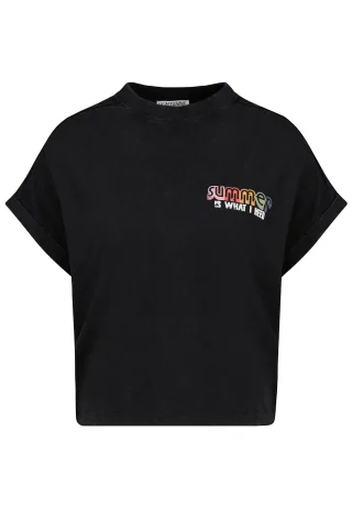 Authentic Style - RE9CIFQtU2hpcnQgUHJpbnQg anthracite grey - Gr. - M