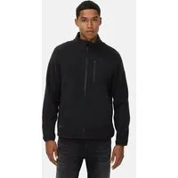 camel active Fleecejacke mit Brusttasche Langarm Markenlogo