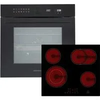 ASET9005500, Backofen-Set schwarz
