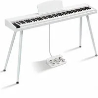 LALAHO Digitalpiano E-Piano 88 Tasten halbgewichtete Tastatur,Bluetooth und MIDI, Digital Keyboard mit Aufnahmefunktion, Transponierung