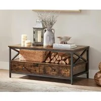 VASAGLE Couchtisch, Sofatisch, Wohnzimmertisch, 100 x 55 x 45 cm(LxBxH)