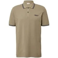 s.Oliver Poloshirt Poloshirt Kragen, Knopfleiste, Logo-Patch