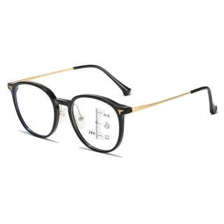 Near Far Progressive Multifocal Reading Glasses Men Women Fashion Round Frame Anti Blue Light Presbyopia Eyeglasses