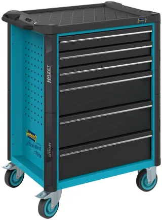 HAZET Werkstattwagen Assistent 179N leer schwarz/blau - 179N-6