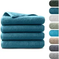 BARBONS Badetücher Duschtücher Set, Handtücher 4-tlg 70x140cm Badetuch, Handtuch, (4-St), Walkfrottee, 100% Baumwolle, saugstark, weich