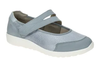 Waldl?ufer 815M31 M-IRA Ballerina Sky Blau OrthoTritt Luftpolstersohle
