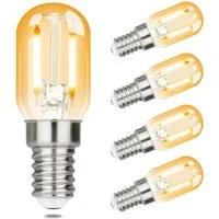 ZMH LED-Leuchtmittel E14 LED Vintage Glühbirnen - T22 LED Leuchtmittel für Flur, 4 St., Warmweiß, Nicht Dimmbar