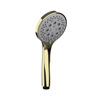 Herzbach LIVING SPA Handbrause 100mm Multifunktion PVD Gold, 30.675400.1.03 30.675400.1.03