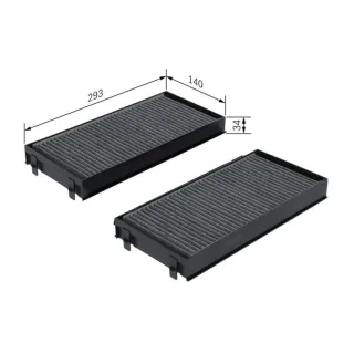 Bosch Aktivkohle-Innenraumfilter BMW X5 E70 F15 X6 E71 F16
