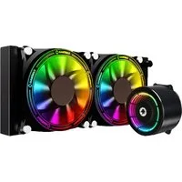 GAMEMAX Wasserkühlung IceChill 240 ARGB Beleuchtung, Aluminium, 2 Lüfter mit 62,82 CFM, Gleitlager ≤26,9 dBA, >1300ML/min
