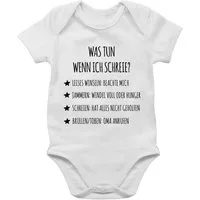 Shirtracer Shirtbody Schreianleitung, was tun wenn ich schreie? Strampler Baby Mädchen & Junge
