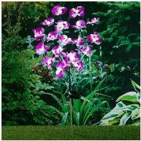 Haushalt International Gartenstecker Solar Gartenstecker Orchidee Maße: ca. 75cm hoch (1-St)