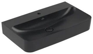 Villeroy & Boch Waschtisch Finion 41688C 800x470mm,, 1 Hahnloch m verd ÜL US geschl Pure Blc+ 41688CR7