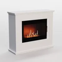 GLOW FIRE Echtfeuer-Dekokamin Skien XL Vision Ethanol Kamin, Bioethanol Kamin mit 3h Brenndauer, Heizleistung bis 2KW
