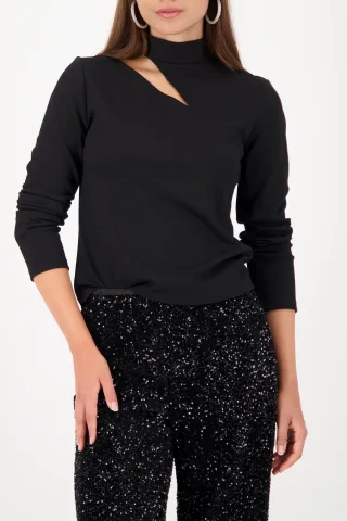 monari - Sweatshirt mit Cut out schwarz - Gr. - 38