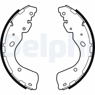Delphi Bremsbacken hinten Ford Ranger Nissan Navara Np300 Renault Alaskan
