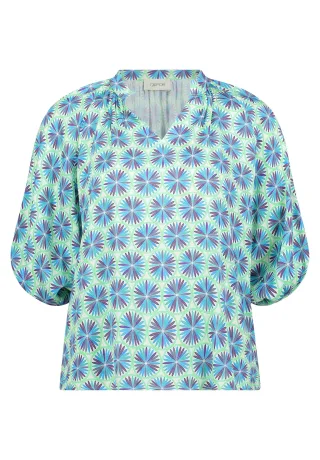 CARTOON - Casual-Bluse green/blue - Gr. - 44